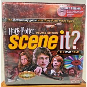 Harry Potter Deluxe Edition Scene It DVD Game Sealed Metal Tin Mattel Hogwarts